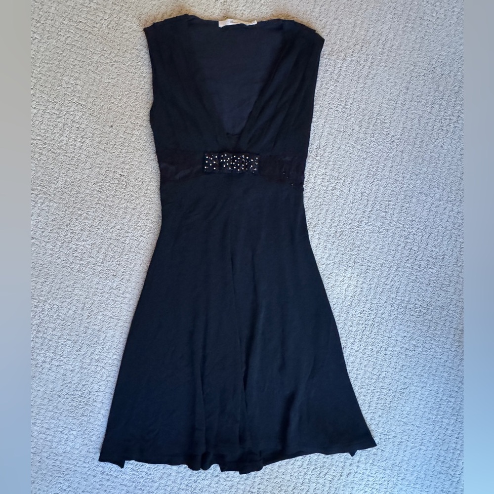Blumarine Black Bow Midi Dress